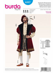 English Renaissance Pattern - Burda 6887