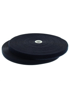 Navy sew-on hook and loop tape, 20 mm wide, 25-meter roll