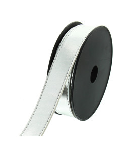 Faux leather strap - Silver