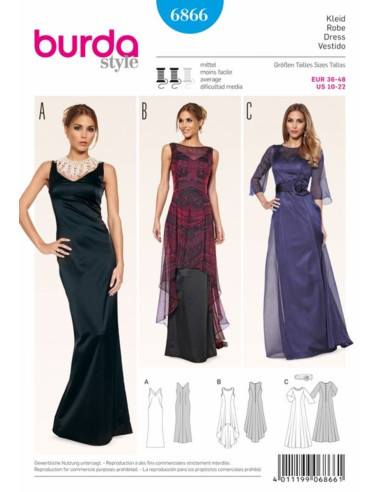 Dress pattern - Burda 6866