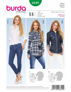 Blouse pattern - Burda 6849