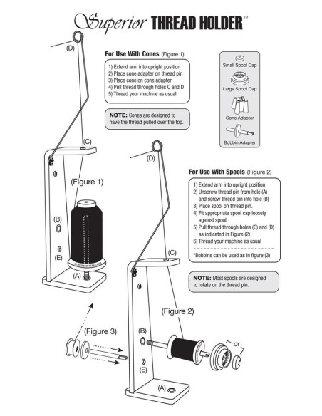 Thread holder for cones and spools Superior Thread Holder