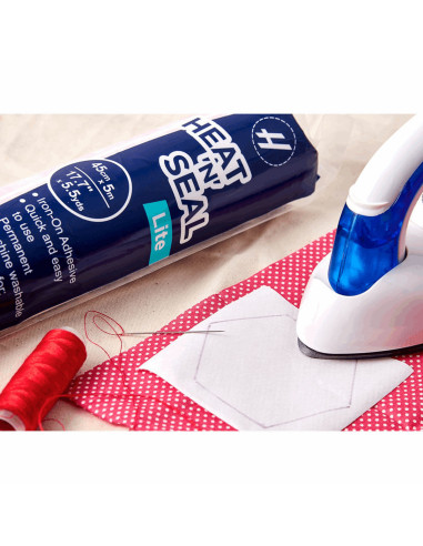 Iron-on adhesive paper for appliqué, quilting, and sewing 43 cm x 1.1 m - Light