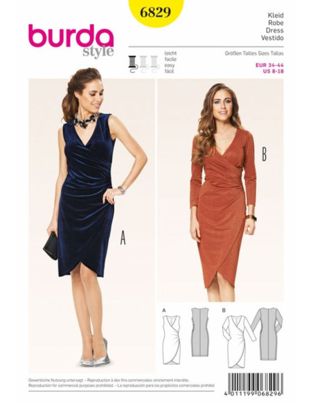 Dress pattern - Burda 6829