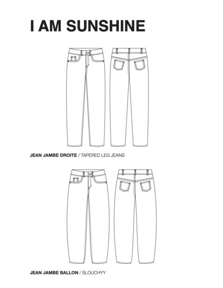 Sunshine Jeans Pattern - I am patterns