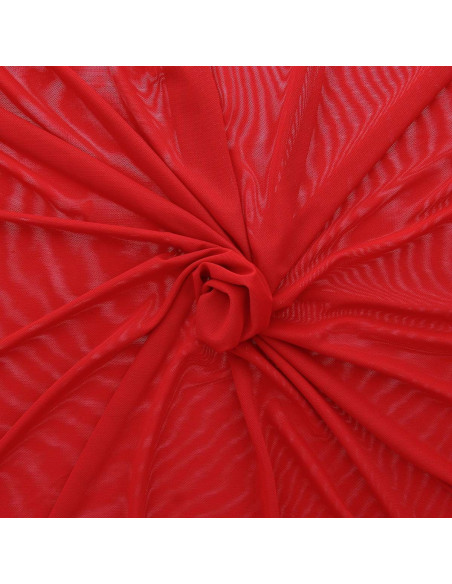 Powermesh lingerie fabric - Red
