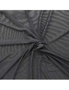 Dark gray Powermesh lingerie fabric