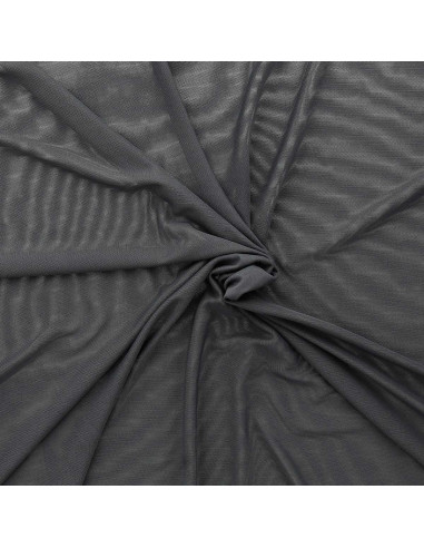 Dark gray Powermesh lingerie fabric