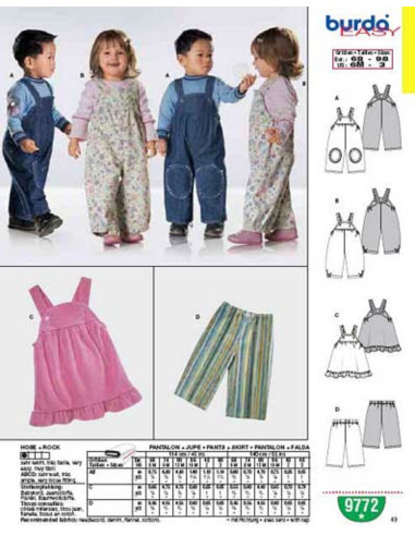 Pants + Skirt Pattern - Burda 9772