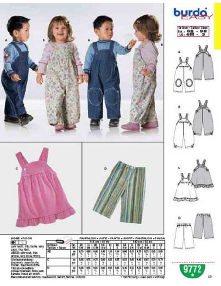 Pants + Skirt Pattern - Burda 9772