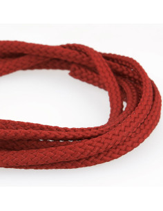 Flat cord anorak - Dark red
