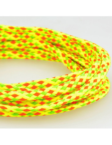 Flat cord anorak - Multicolor neon