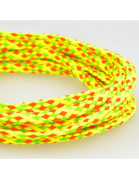 Flat cord anorak - Multicolor neon