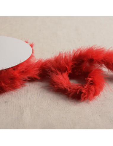 Marabou feathers - 5 m roll - Red