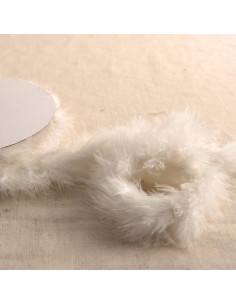 Marabou feathers - 5 m roll - Ivory