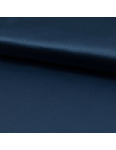 Stretch satin fabric - Denim blue