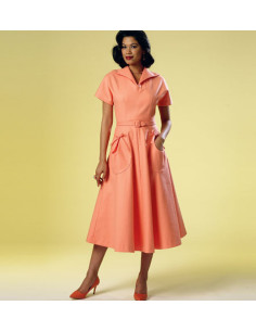 Dress and belt pattern - Butterick 6055