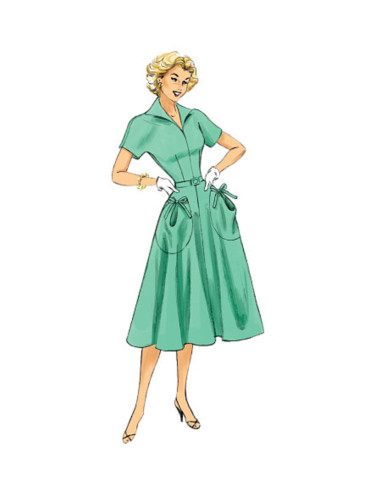 Dress and belt pattern - Butterick 6055