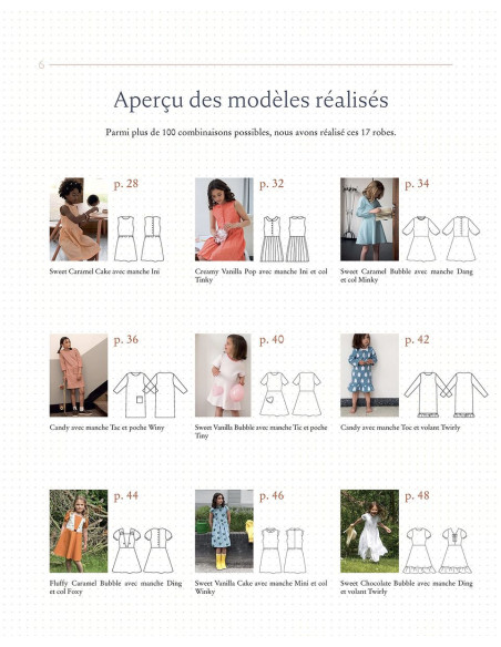 Book 100 Children's Dresses - From 10 Patterns