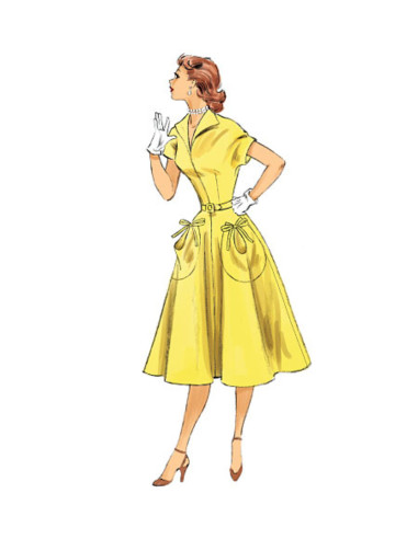 Dress and belt pattern - Butterick 6055