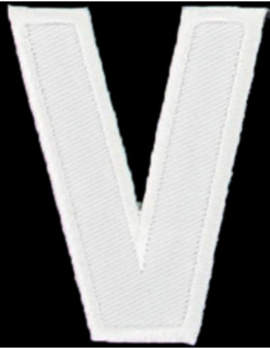 Iron-on patch letter V