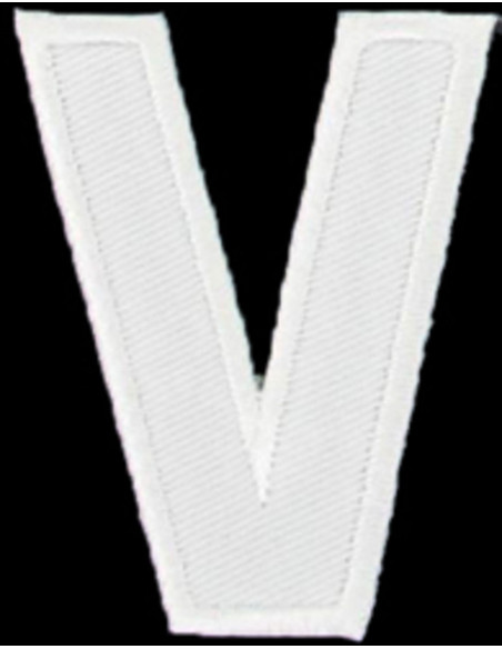Iron-on patch letter V