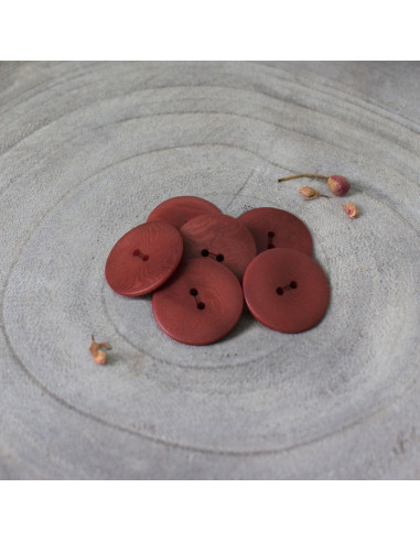 Palm Button - Rust