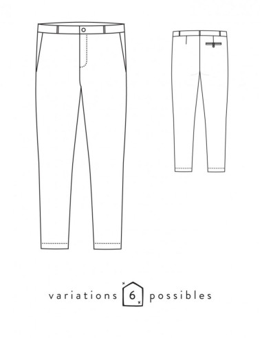 Attitude Pants Pattern - Atelier Scämmit