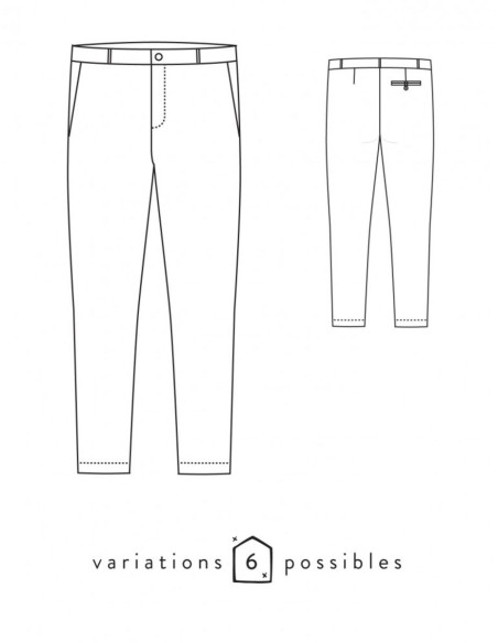 Attitude Pants Pattern - Atelier Scämmit