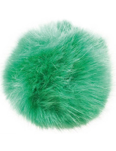 Faux fur pompom 10 cm - Green