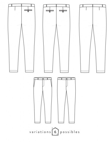 Attitude Pants Pattern - Atelier Scämmit