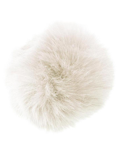 Faux fur pompom 10 cm - Nature