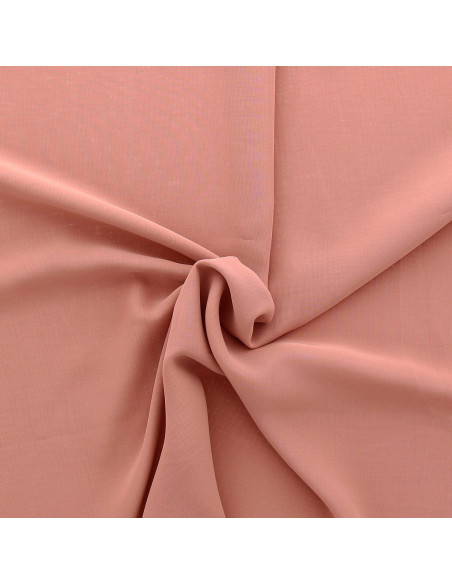 Dark old rose chiffon fabric