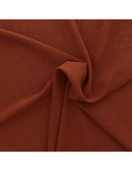 Chiffon fabric - Rust