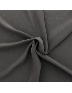Dark taupe chiffon fabric