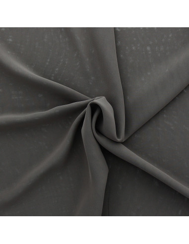 Dark taupe chiffon fabric