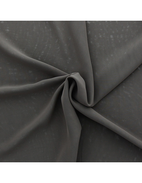 Dark taupe chiffon fabric