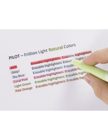 Set of 3 erasable highlighters Pilot FriXion Light - Pink, yellow, and orange