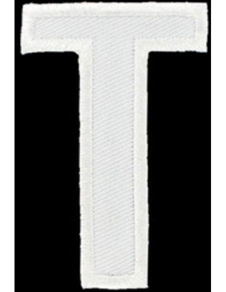 Iron-on patch letter T