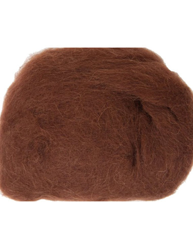 Felting wool - Brown