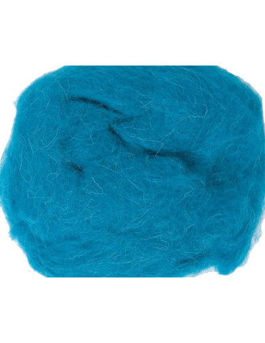 Felting wool - Aqua blue