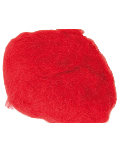 Felting wool - Red