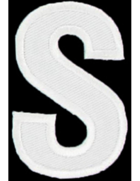 Iron-on patch letter S