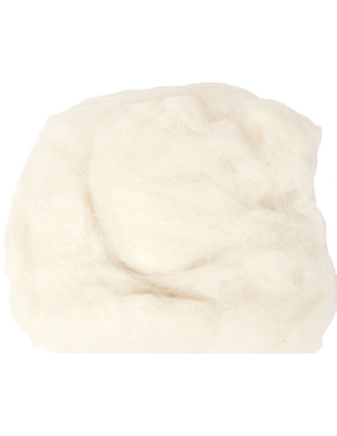 Felting wool - White
