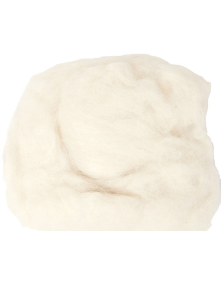 Felting wool - White