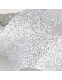 Glitter ribbon - Silver