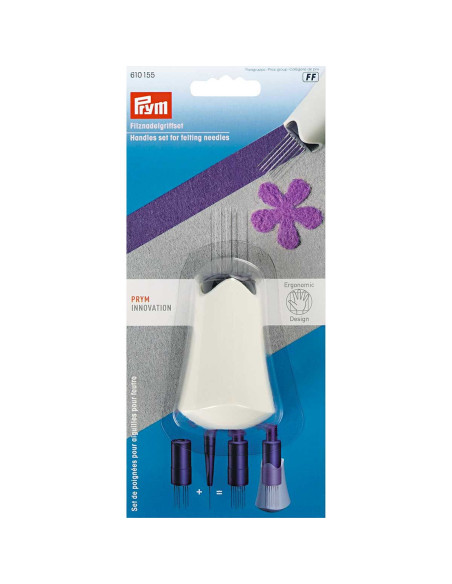 Needle handle set for felting