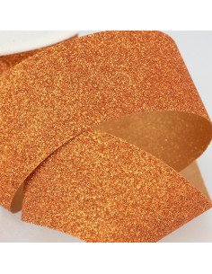 Glitter Ribbon - Rust