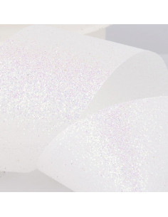 Glitter Ribbon - Ecru
