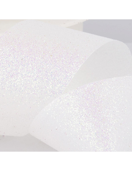 Glitter Ribbon - Ecru